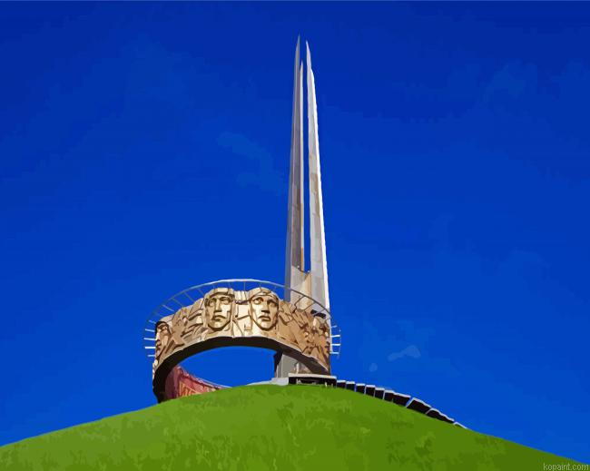 Mound Of Glory Memorial Park In Belarus Paint By Numbers.png