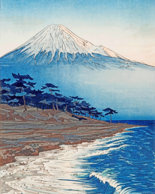Mount Fuji Seascape Painting By Numberss.png