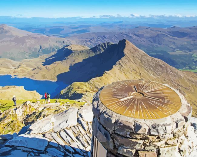 Mount Snowdon In Snowdonia National Park Painting By Numberss.png