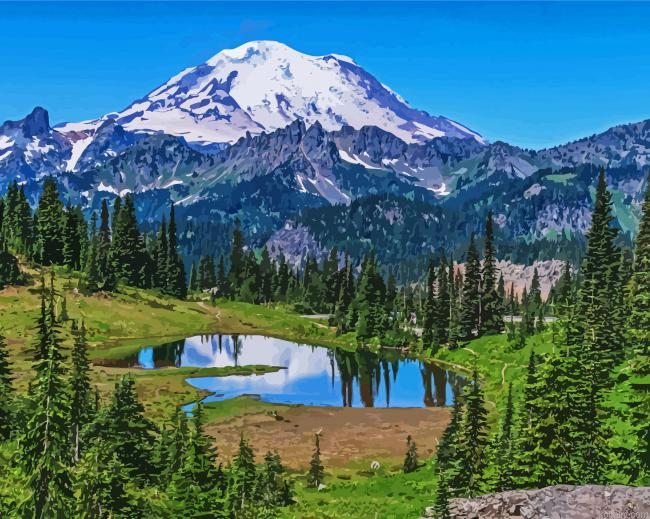 Mountain Rainier Washington Painting By Numberss.png