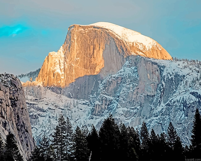 Mountain Yosemite Valley New Painting By Numberss.png