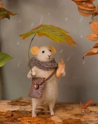 Mouse In Autumn New Painting By Numberss.png