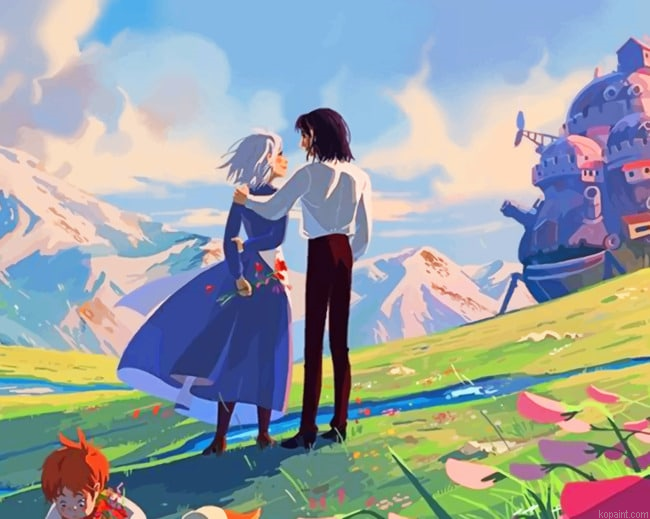 Moving Castle Animes Painting By Numberss.png