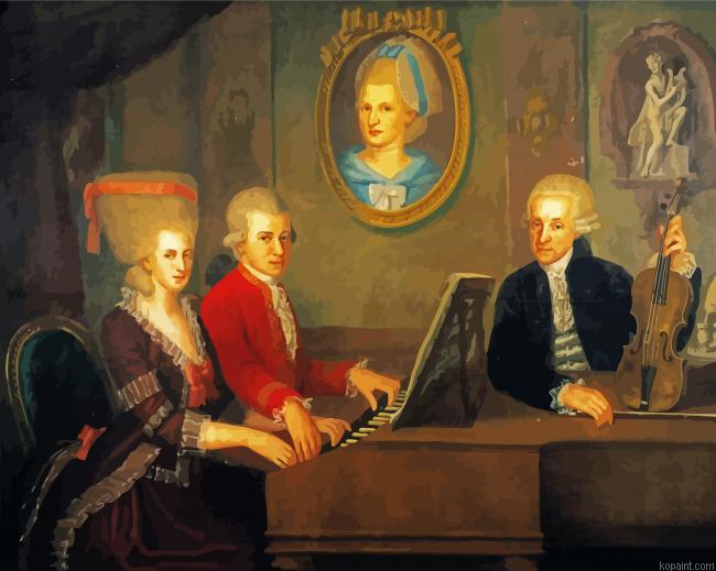 Mozart And His Wife Painting By Numberss.png