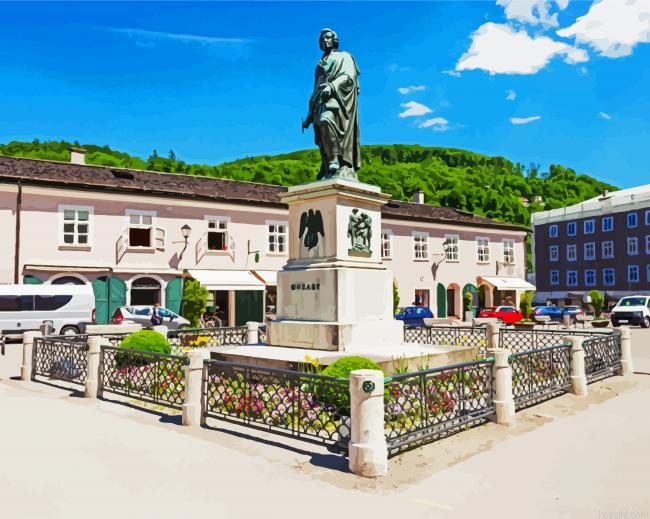 Mozart Monument Salzburg Painting By Numberss.png