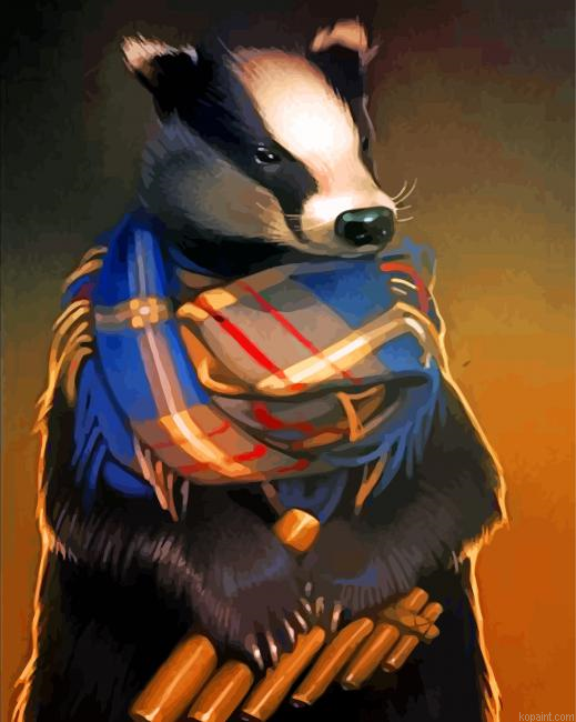 Mr Badger Painting By Numberss.png