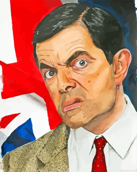 Mr Bean Art Painting By Numberss.png