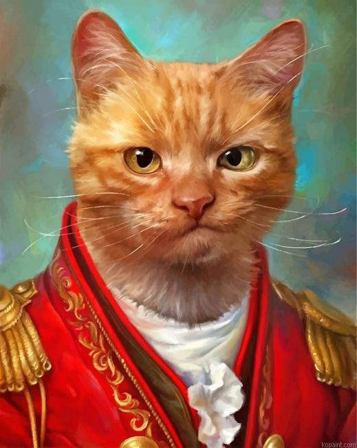 Mr General Cat Painting By Numberss.png