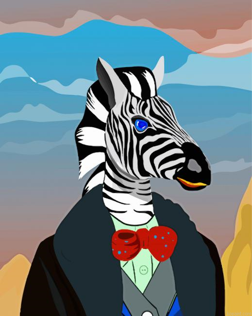 Mr Zebra Painting By Numberss.png
