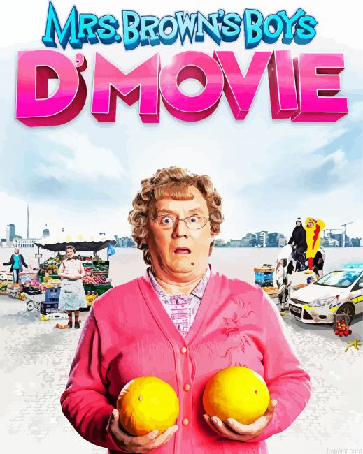Mrs Browns Boys Poster Painting By Numberss.png