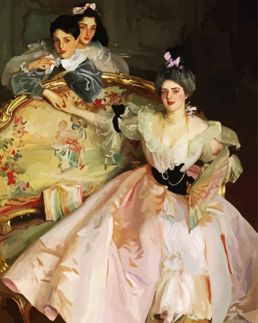 Mrs Carl Meyer And Her Children By Sargent Painting By Numberss.png