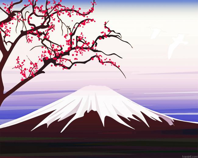 Mt Fuji Paint by Numbers