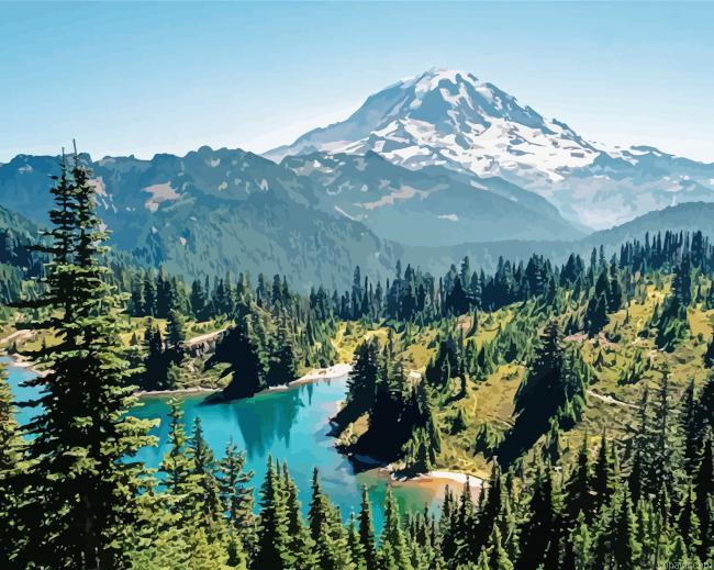 Mt Rainier Landscape Painting By Numberss.png