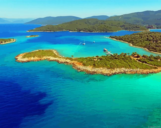 Mugla Beach Turkey Painting By Numberss.png