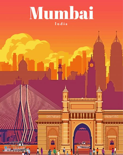 Mumbai India Poster Painting By Numberss.png