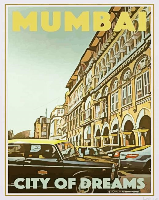 Mumbai Poster City Of Dreams Painting By Numberss.png
