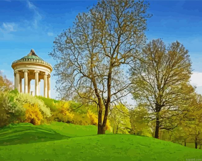 Munich English Garden Painting By Numberss.png