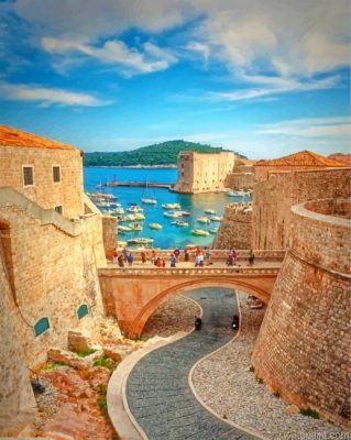 Muralles De Dubrovnik Cyprus Painting By Numberss.png
