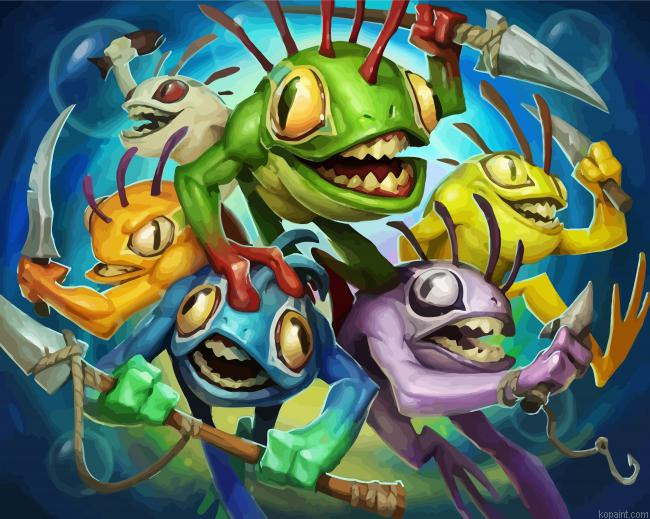 Murloc Anime Character Paint By Numbers