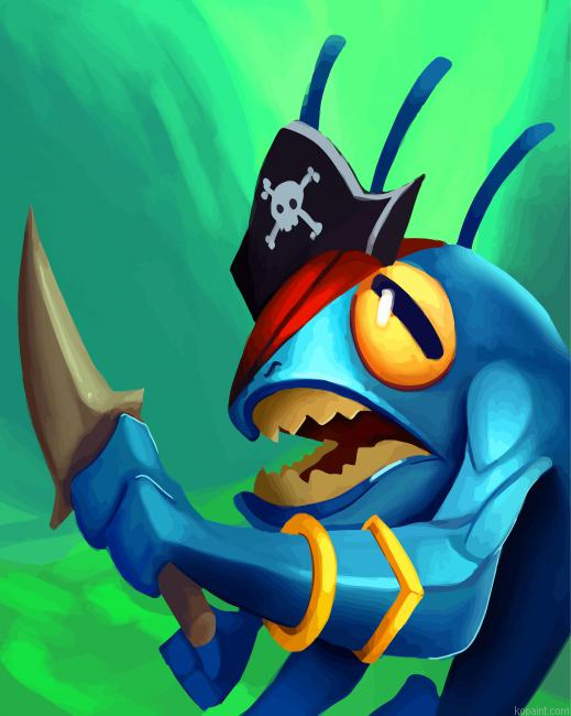 Murloc Pirate Painting By Numberss.png