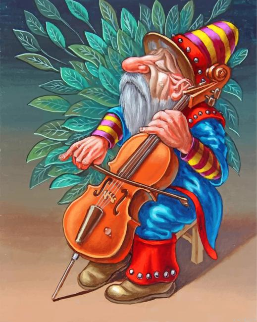 Musician Dwarf Painting By Numberss.png