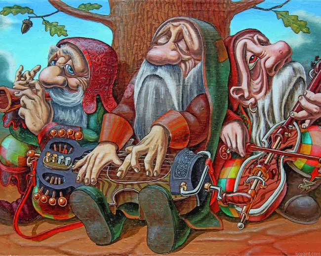 Musician Dwarfs Painting By Numberss.png