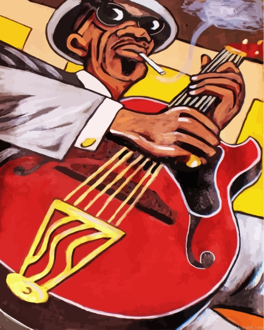 Musician Man Painting By Numberss.png
