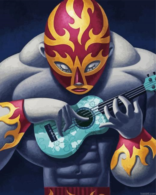 Musician Wrestler Painting By Numberss.png