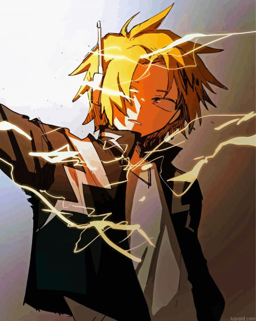 My Hero Academia Denki Kaminari Paint by Numbers