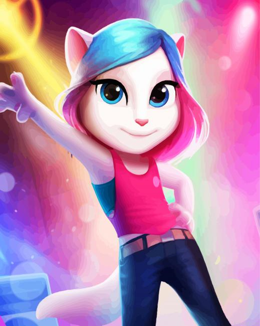 My Talking Angela Dancing Painting By Numberss.png