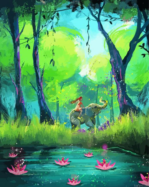 Mystical Forest Painting By Numberss.png