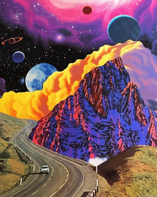 Mystical Road To Space Painting By Numberss.png