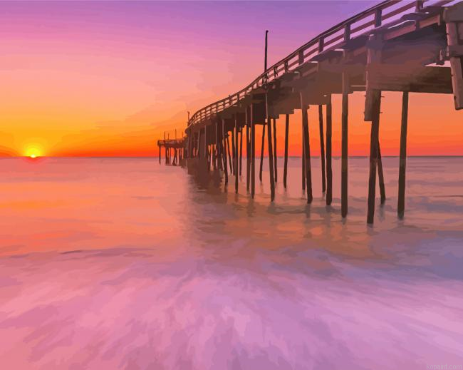Nags Head Sunset Paint By Numbers