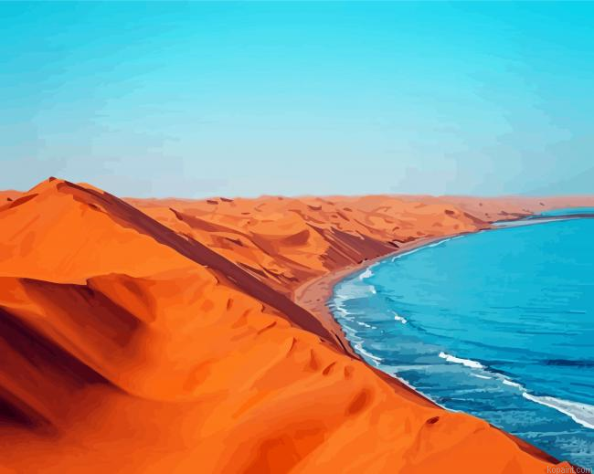 Namibia Desert Seascape Painting By Numberss.png