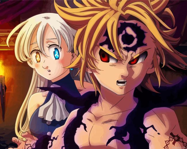 Nanatsu No Taizai Anime Manga Painting By Numberss.png