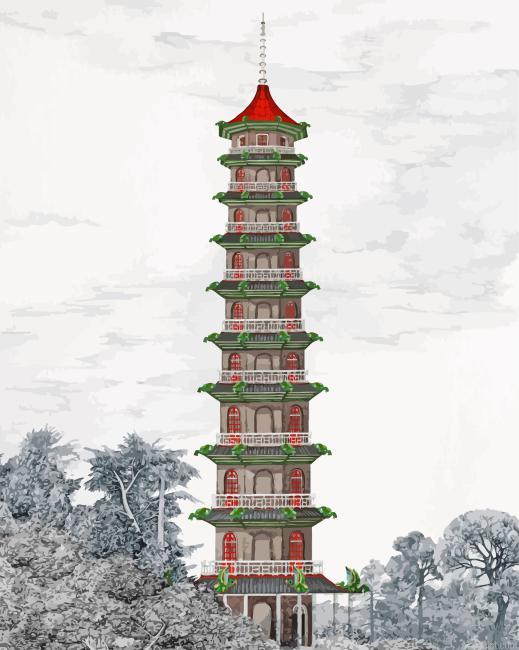 Nanking Porcelain Illustration By Lucille Clerc Painting By Numberss.png
