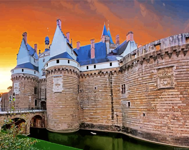 Nantes Chateau Des Ducs De Bretagne Painting By Numberss.png