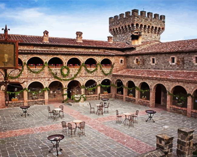 Napa Castello Di Amorosa Paint By Numbers