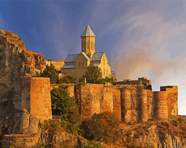 Narikala Castle Tbilisi Painting By Numberss.png