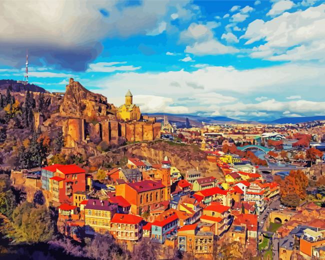 Narikala Fortress Tbilisi Painting By Numberss.png
