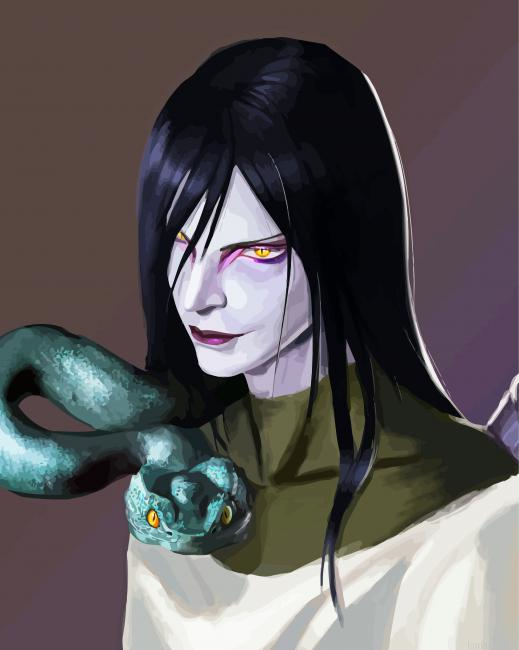 Naruto Anime Orochimaru Painting By Numberss.png