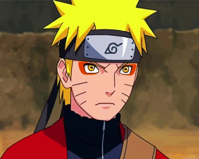 Naruto Sage Mode Anime Paint By Numbers