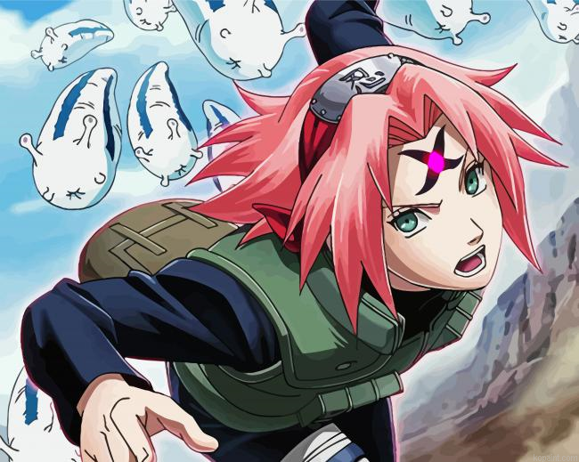 Naruto Sakura Haruno Painting By Numberss.png