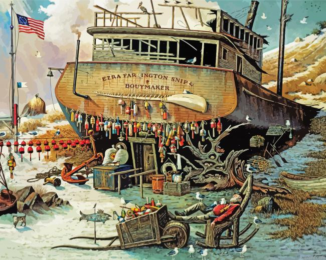 Natical Shipwreck Painting By Numberss.png