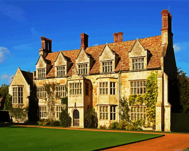 National Trust Anglesey Abbey Gardens And Lode Mill Cambridg Painting By Numberss.png
