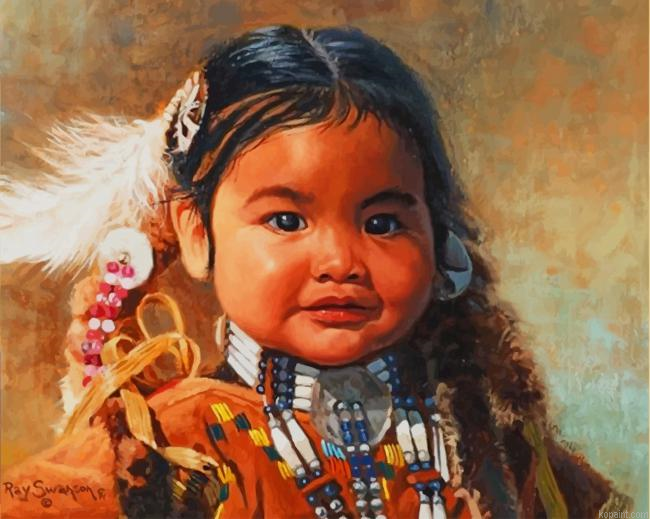 Native American Girl New Painting By Numberss.png