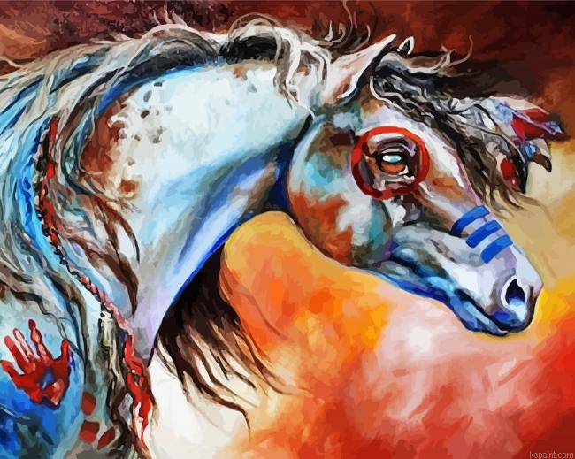 Native American Horse Painting By Numberss.png