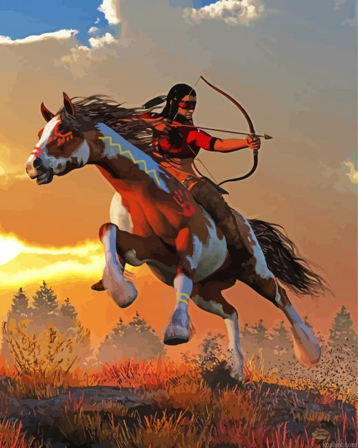 Native Hunter Painting By Numberss.png