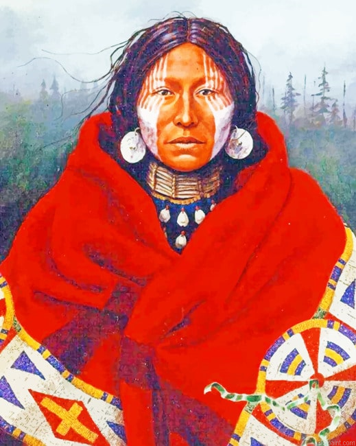 Native Old Lady New Painting By Numberss.png