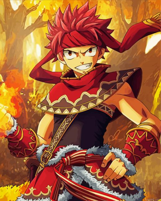 Natsu Dragneel Painting By Numberss.png